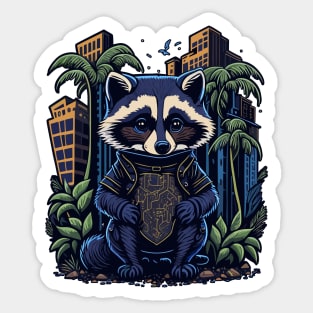 Raccoon Agent Sticker